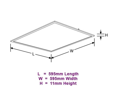 Aurora Versitile W Led Panel X Mm K Lm Ip Ledvista