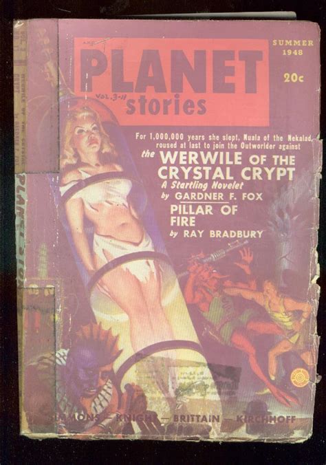 Planet Stories Pulp Sum 1948 Good Girl Art Cover Sci Fi Fr Fair Softcoverpaperback 1948