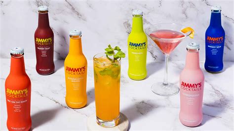 Minimalism Meets Mixology At Jimmys Cocktails Labels Labeling