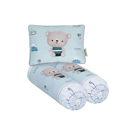 Bantal Guling Set Bear Series - Vee And Mee