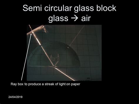 Mr Lloyd's Interactive Board: Total Internal Reflection experiment