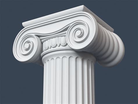 Ionic Column Free 3D Model - .obj .stl - Free3D