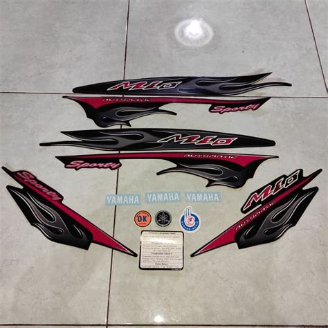 Jual Stiker Stripping Striping Decal Graphic Yamaha Mio Sporty Hitam