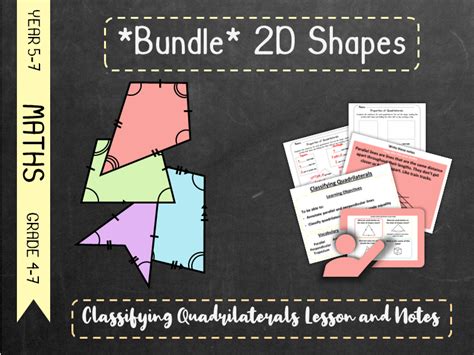 Bundle 2d Shapes Properties Of Quadrilaterals Lesson And Notes