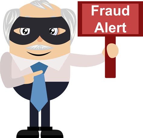 Old Man With Fraud Alert Sign Illustration Vector On White Background