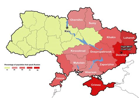 political map   ukraine war  mh crash site