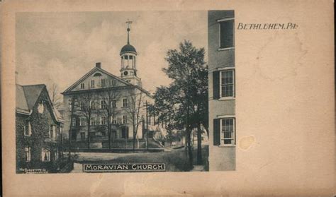 Moravian Church Bethlehem, PA Postcard