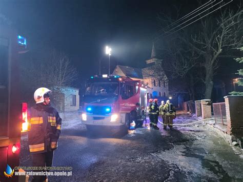 Pożar piwnicy w budynku wielorodzinnym w Twardawie O Polskie