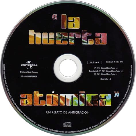 Car Tula Cd De Miguel Rios La Huerta Atomica Portada