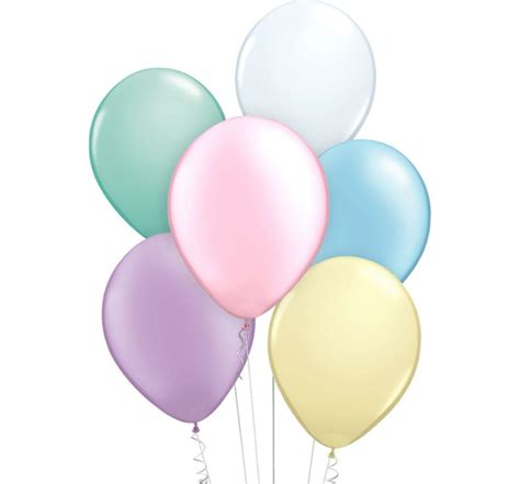 Balloons Pastel Colors Clip Art