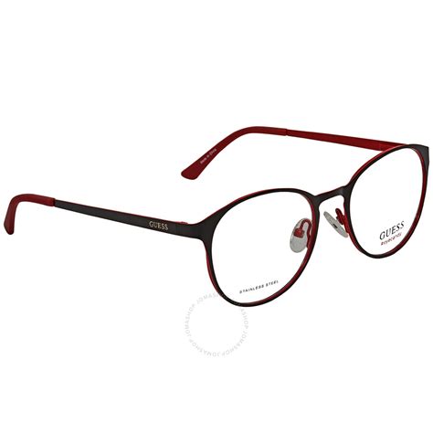 Guess Unisex Black Rectangular Eyeglass Frames Gu301100547 664689840052 Eyeglasses Jomashop