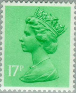 Stamp Queen Elizabeth II 17p Decimal Machin United Kingdom Of Great