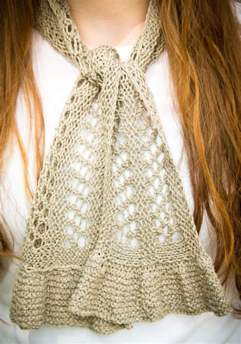 Lacy Scarf Knitting Patterns In The Loop Knitting