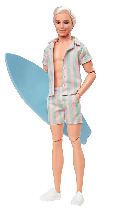 Barbie The Movie Ken Doll Collectible Wearing Pastel Pink Green