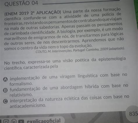 Porque a resposta dessa questão é a letra E Explicaê