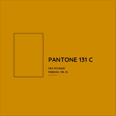 About PANTONE 131 C Color Color Codes Similar Colors And Paints