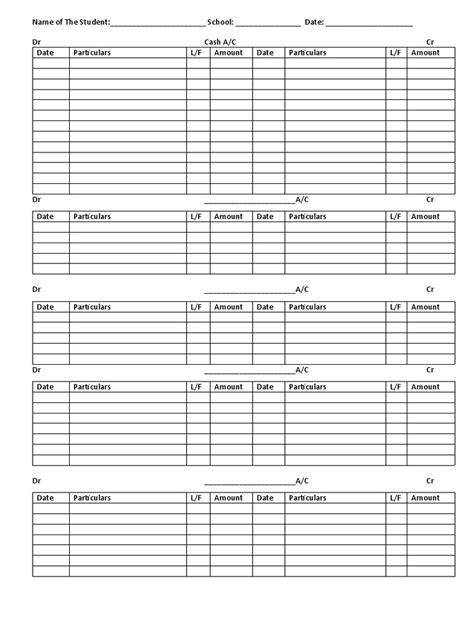 Ledger Formats | PDF | Accounting