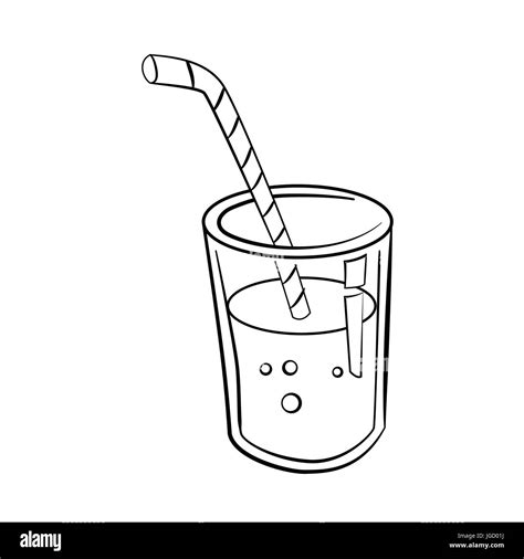 Glass Of Juice Drawing