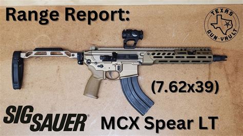 Range Report Sig Sauer Mcx Spear Lt Pistol 762x39 Youtube