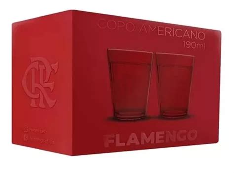 Conjunto Copos Americano Time Flamengo Futebol Licenciado Mercadolivre