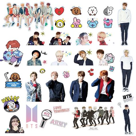 Bts Bt21 Printable Cute Stickers