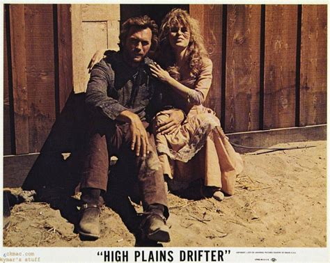 Clint Eastwood And Marianna Hill In High Plains Drifter Directed By