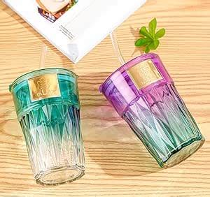 Buy Wezoshinet Tea Fruit Juice Glass Sipper Tumbler Mug With Straw And