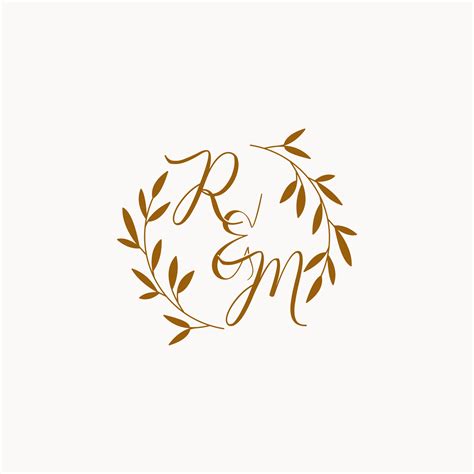 Rm Initial Wedding Monogram Logo Vector Art At Vecteezy