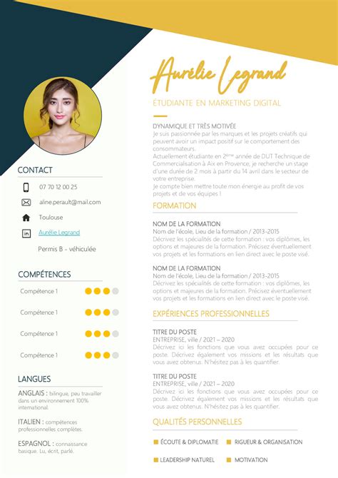 Cv Marketing Digital Exemple De Cv T L Charger Mon Beau Cv