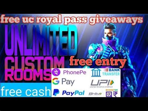 Pubg Bgmi Live Customs Rooms Free Uc Royals Pass Giveaway And