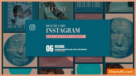 Videohive Health Care Promo Instagram Posts And Stories Free After