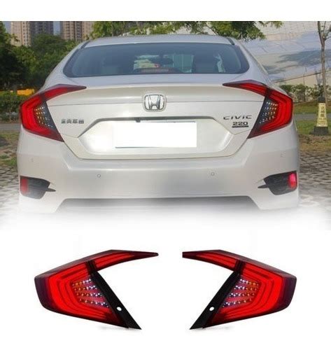 Set De Calaveras Led Honda Civic 2016 2017 Meses Sin Intereses