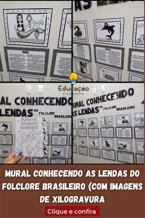 MURAL CONHECENDO AS LENDAS DO FOLCLORE BRASILEIRO IMAGENS DE