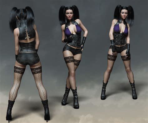 CruX Rogue For The Genesis 3 And Genesis 8 Females 3D Figure Assets