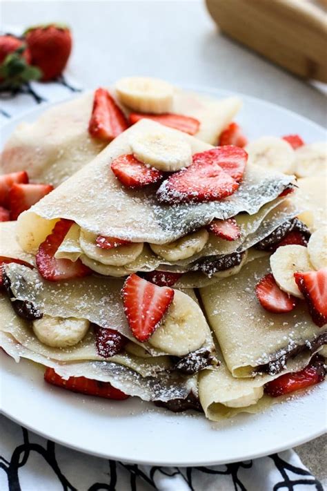 Strawberry Banana Nutella Crepes Joyous Apron