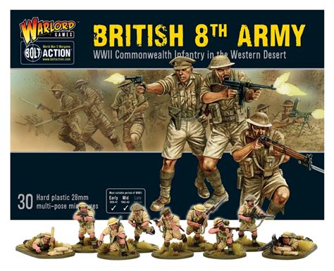 Warlord Games 28mm Bolt Action British 8th Army Infantry1939 1943 Wonderland Models