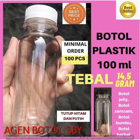 Jual Botol Plastik Ml Tebal Ml Ball Shopee Indonesia