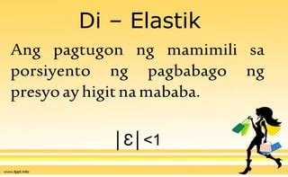 Elastisidad Ng Demand Ppt