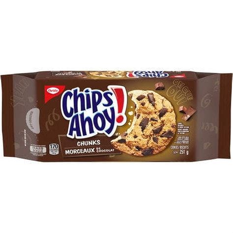 Christie Chips Ahoy Chunks Chocolate Chip Cookies 251g89 Oz Imported From Canada