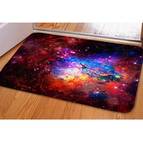 Galaxy Space Printed Rectangle Rug