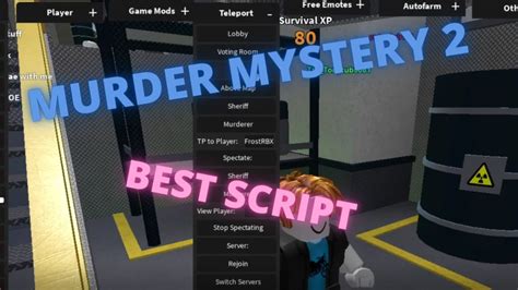 Murder Mystery 2 Script Pastebin Best Script In Mm2 Youtube