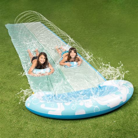 Sloosh Bubble Water Lawn Slide Double