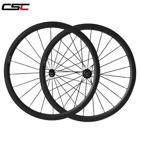 Csc C Mm Clincher Carbon Bike Road Front Wheel Only Sport E Viaggi