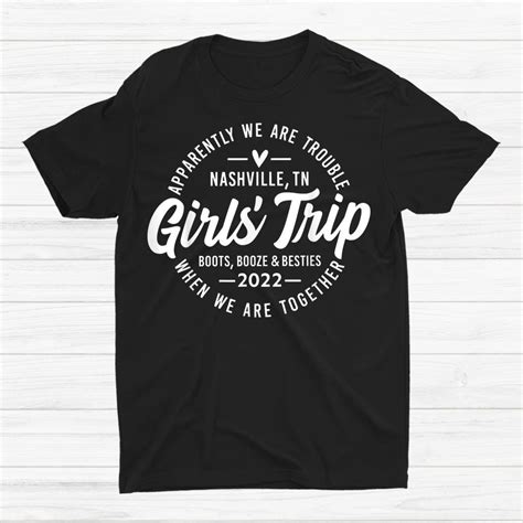 Girls Trip Nashville 2022 Bachelorette Weekend Party Shirt Teeuni