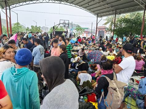 La Jornada Caravana Migrante Descansa En Mapastepec Contin A Marcha