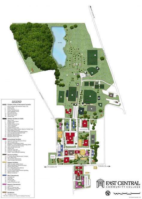 Mississippi College Campus Map Map Of Rose Bowl