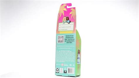 LZD Barbie Loves The Ocean Beach Themed Doll 11 5 Inch Blonde Made From Recycled Plastics