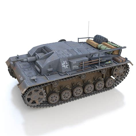 Stug Iii Ausf B Stug Abt D Ds Lwo Obj Fbx C D Free D