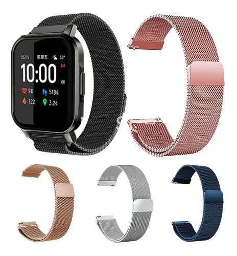 Pulseira Milanese Smartwatch P68 P70 P80 T80 20mm Premium MercadoLivre