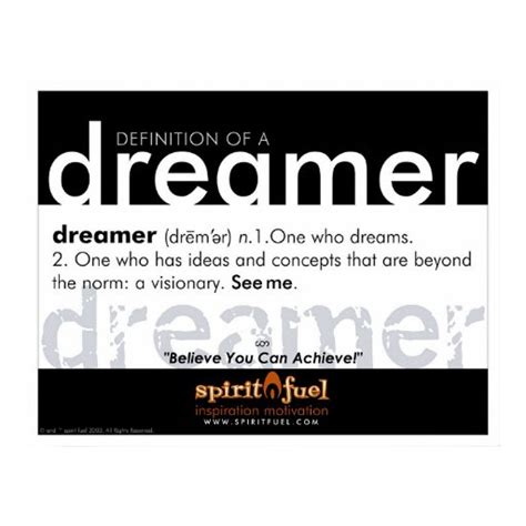 Poster Definition Dreamer Zazzle
